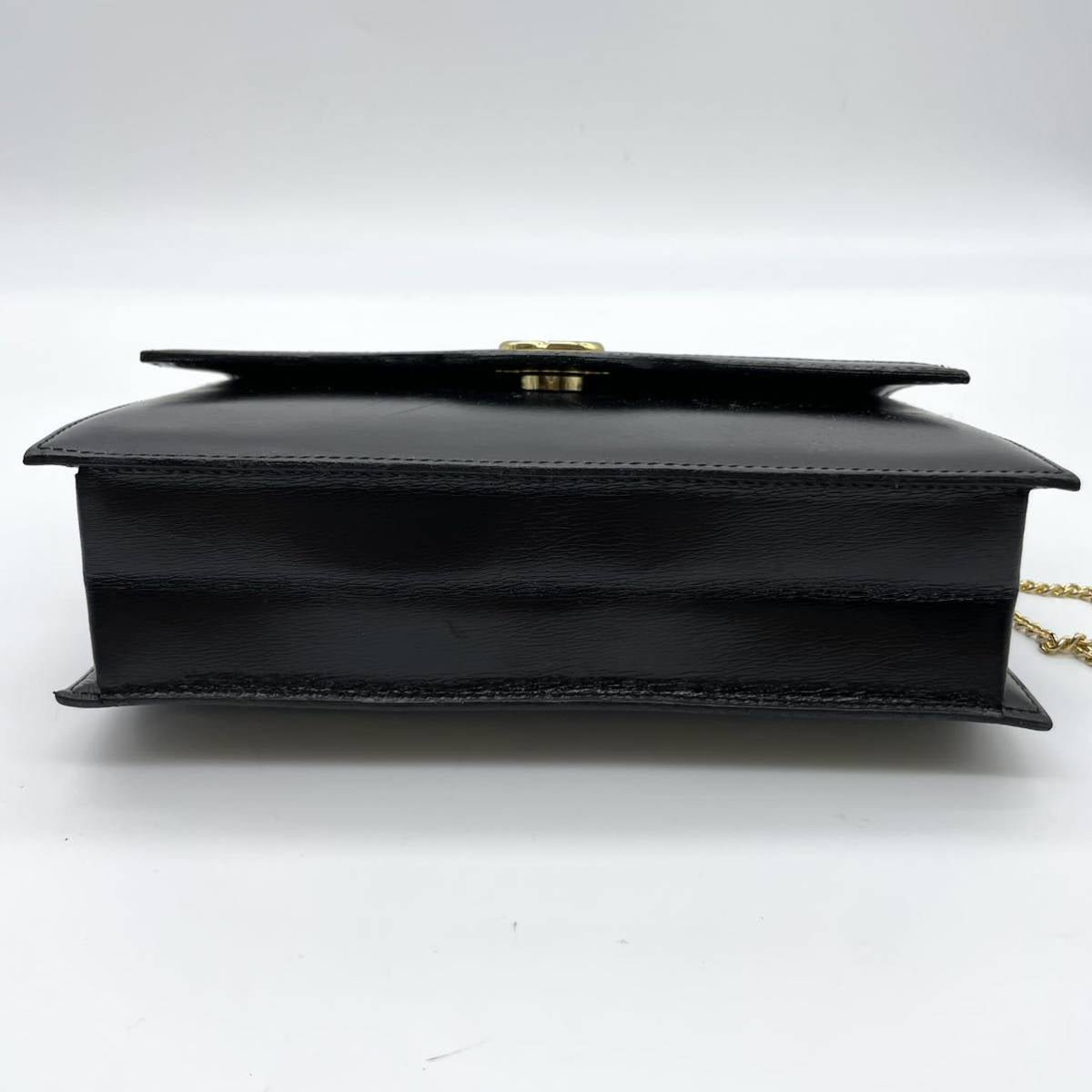 CHRISTIAN DIOR Black x Gold Minimalist Chain Bag