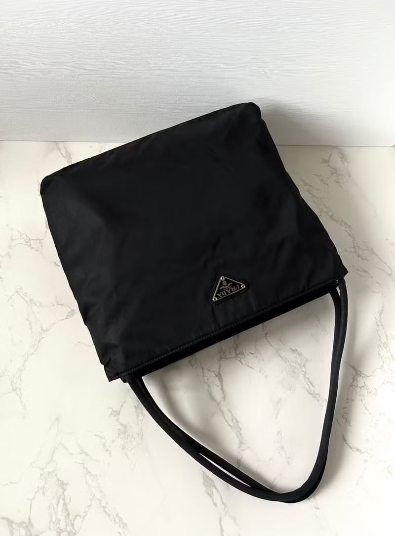 【LA LUNE】Second-hand Prada black shoulder bag/tote bag