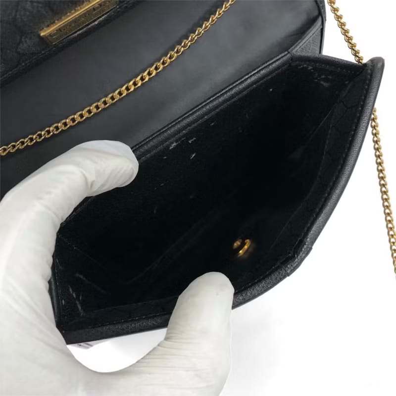 Dior黑色極簡翻蓋小包/單肩包/側背包/斜背包