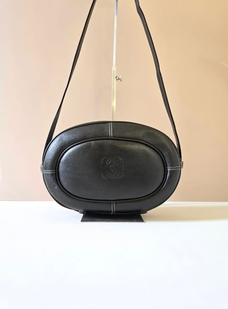 Loewe古董圓餅包/側背包/斜背包