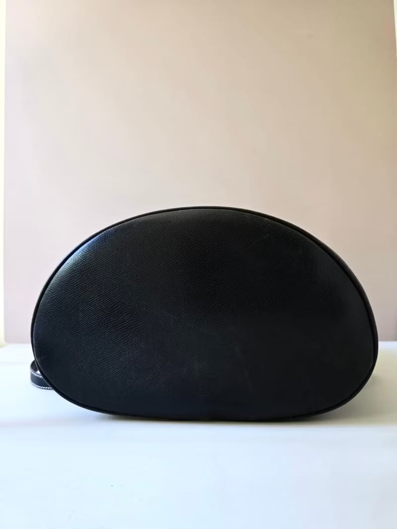 Loewe黑色簡約復古包皮革腋下包/側背包/單肩包