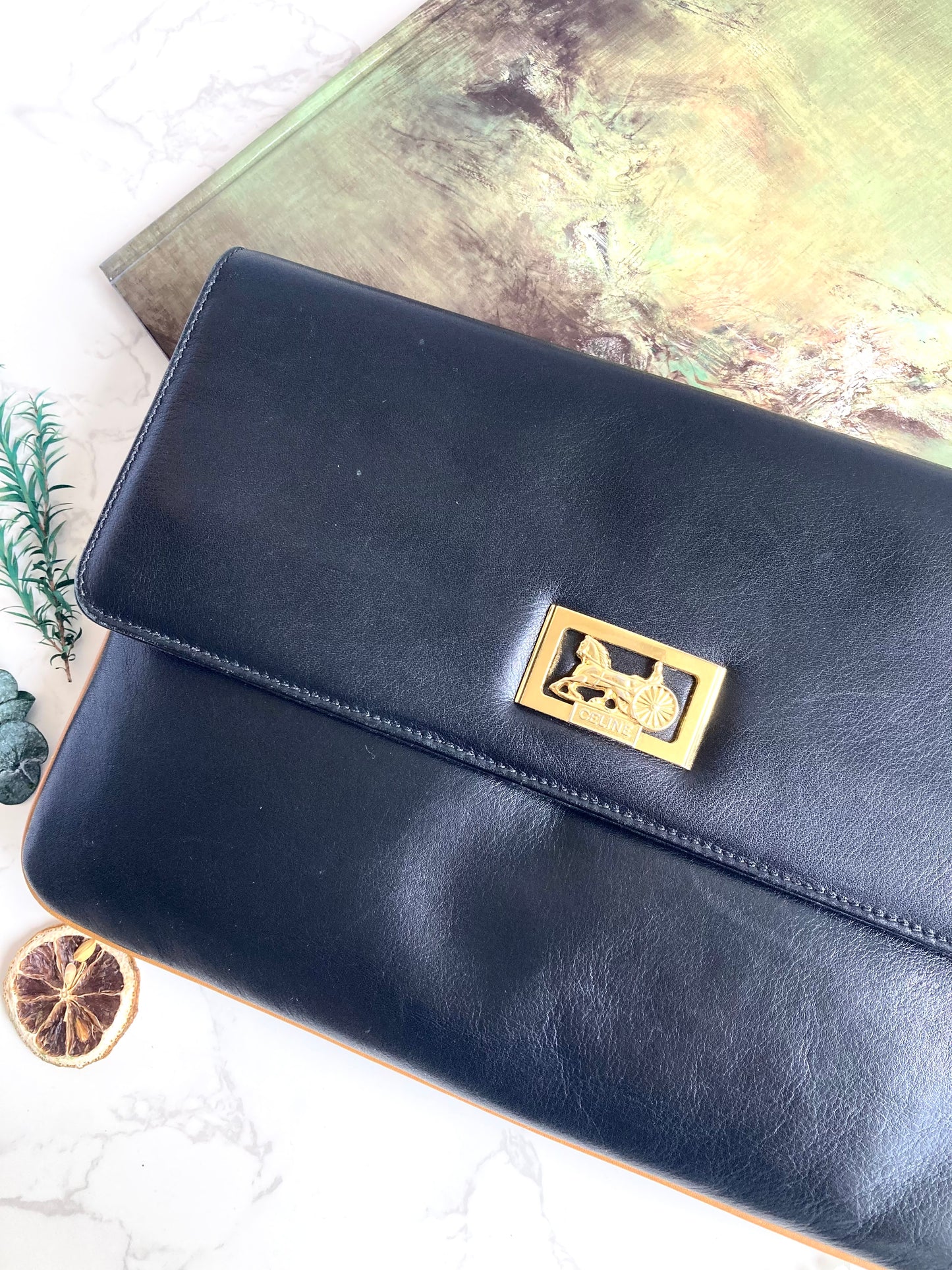 CELINE Horse Carriage Clutch