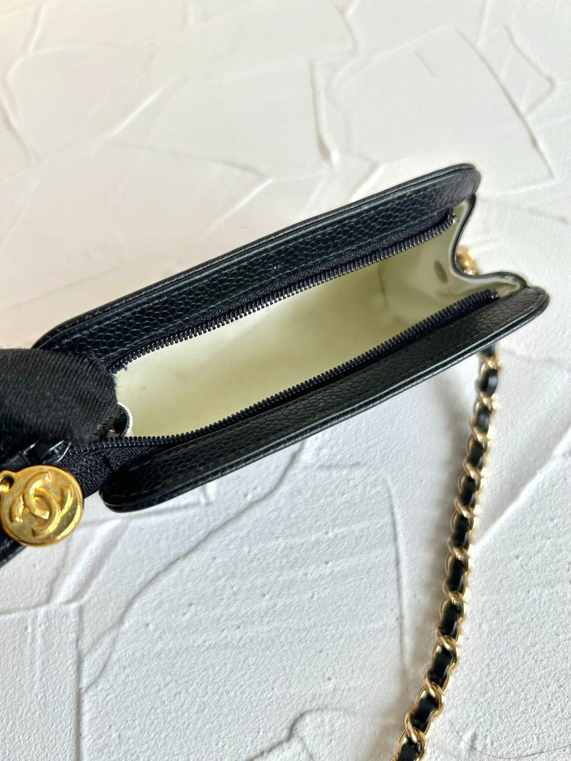 Chanel Black Caviar Leather Crossbody Bag/Shoulder Bag