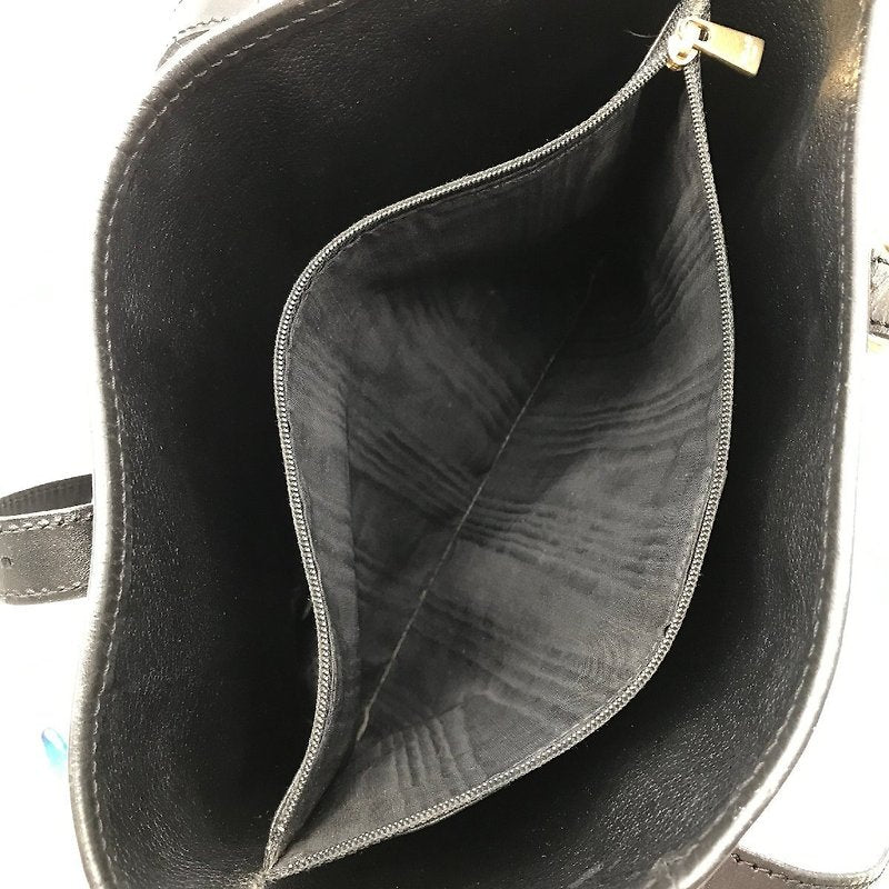 CELINE black monogram leather tote bag/side bag/handbag