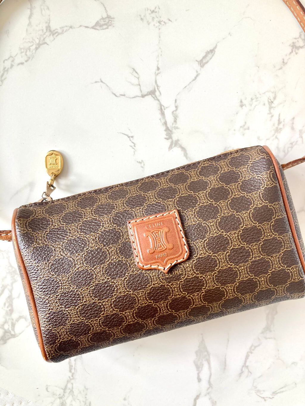 CELINE Rare Macadam Monogram Mini Crossbody