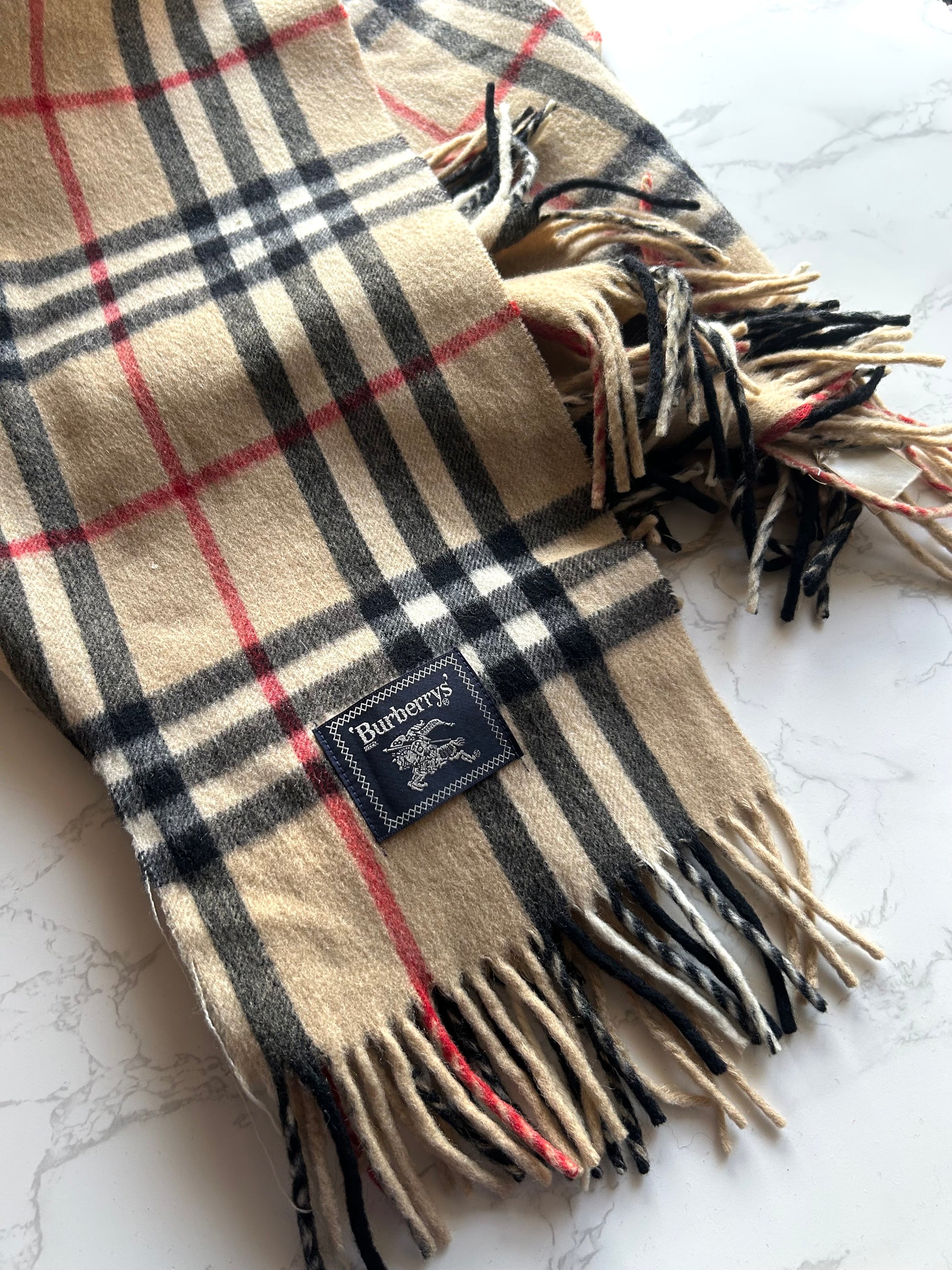 BURBERRYS 經典格紋圍巾/頸巾· 新春禮品