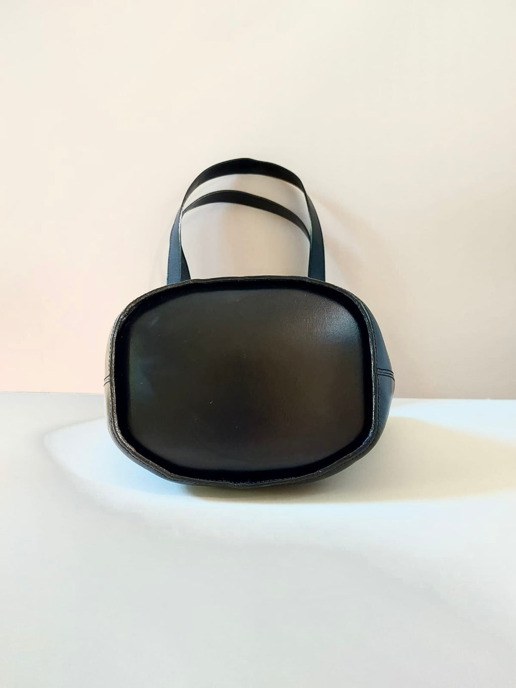 CELINE rare black and gold planet tote barrel bag / side backpack / handbag