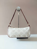 CELINE rare milk tea color Arc de Triomphe old flower small bag/side backpack/underarm bag