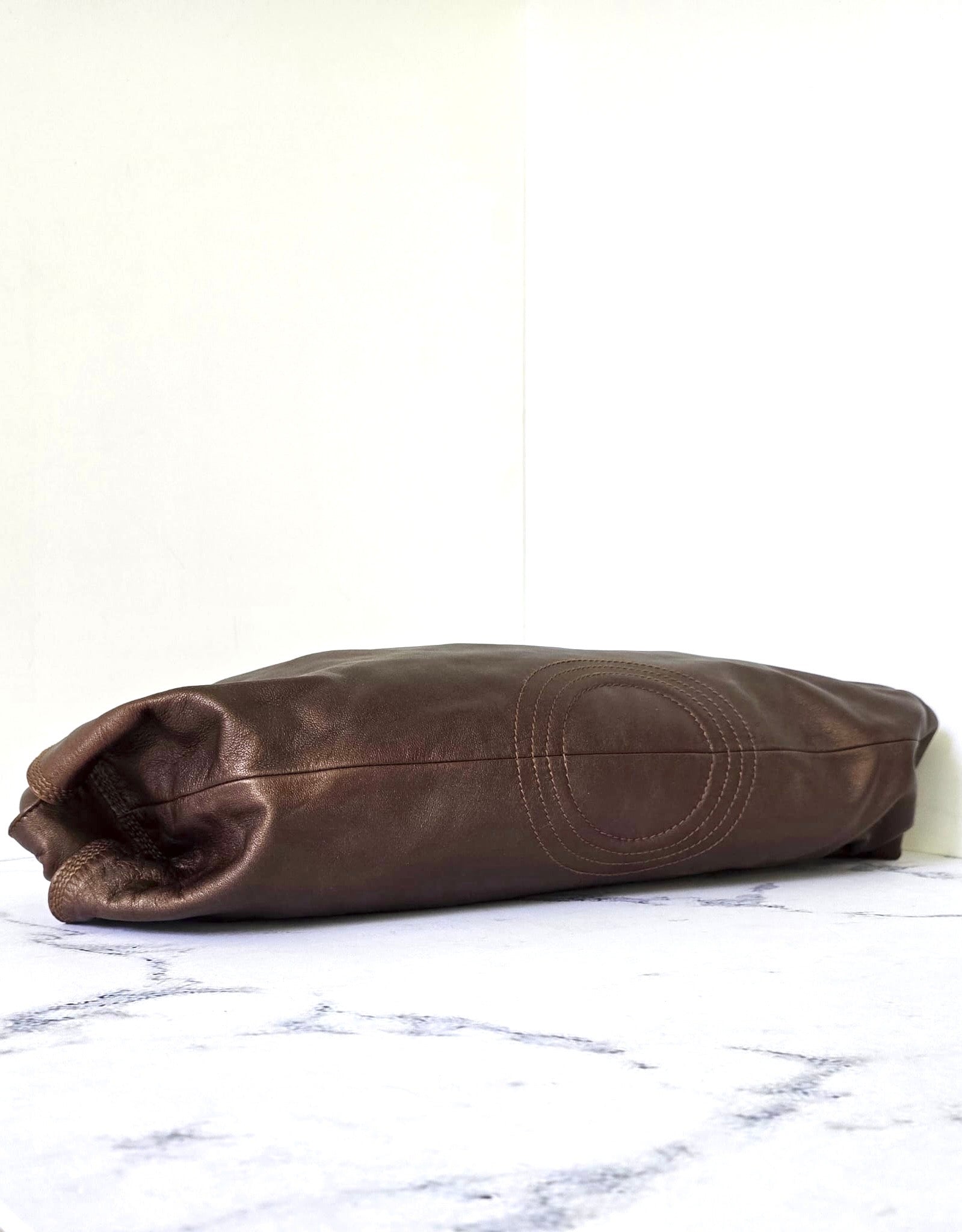 Loewe 中古咖啡色納帕雲朵包 側背包