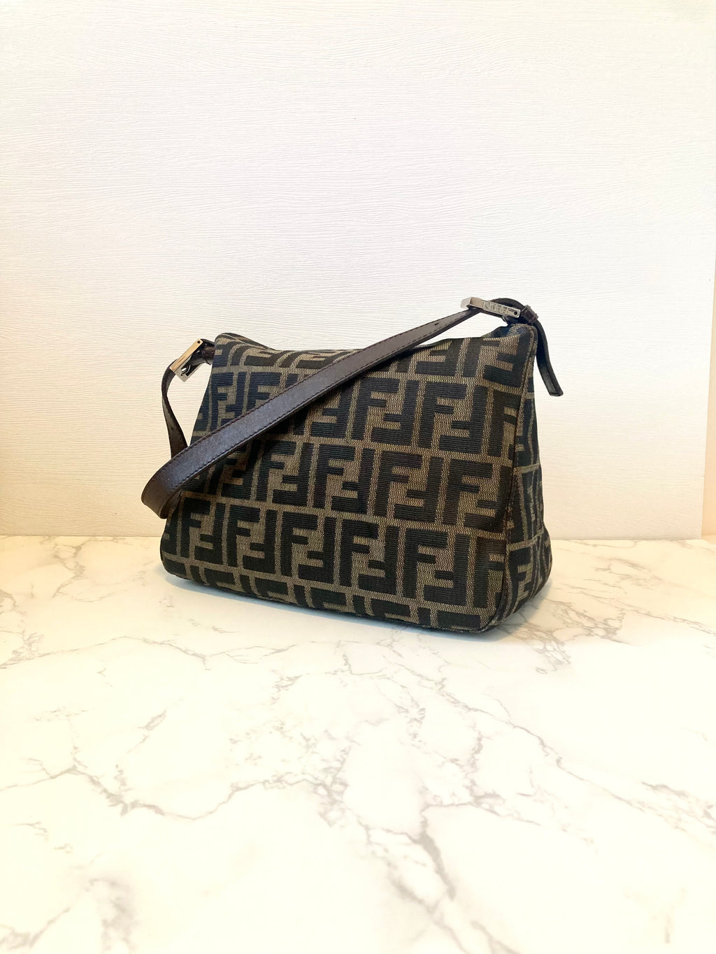 FENDI Zucca Monogram Shoulder Bag