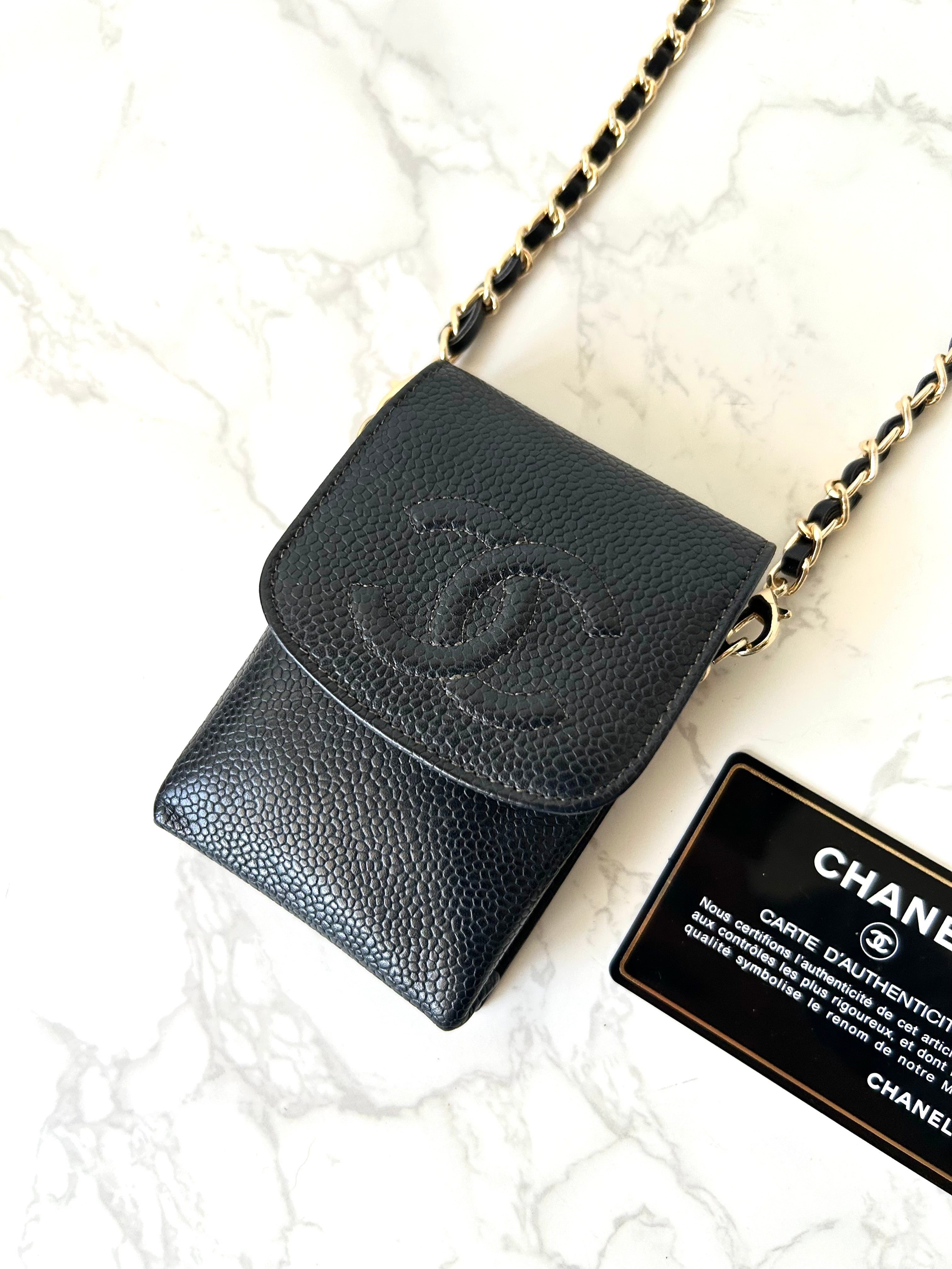 CHANEL Black Caviar Mini Crossbody Bag/Side Bag