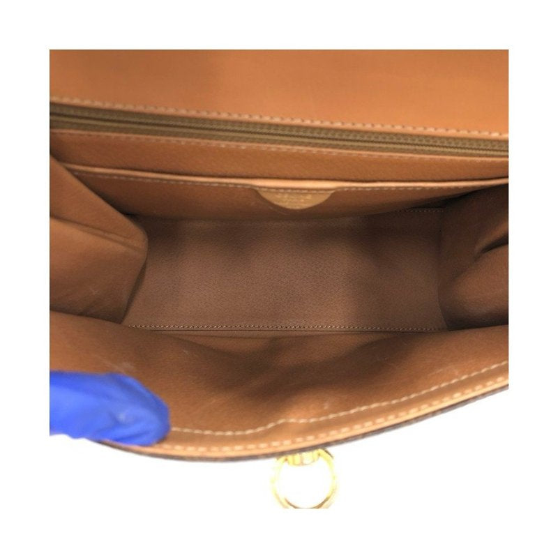 CELINE Rare Small Kelly Bag/Brown Old Flower Leather/Side Bag/Messenger Bag/Handbag - Japanese Second-hand Vintage