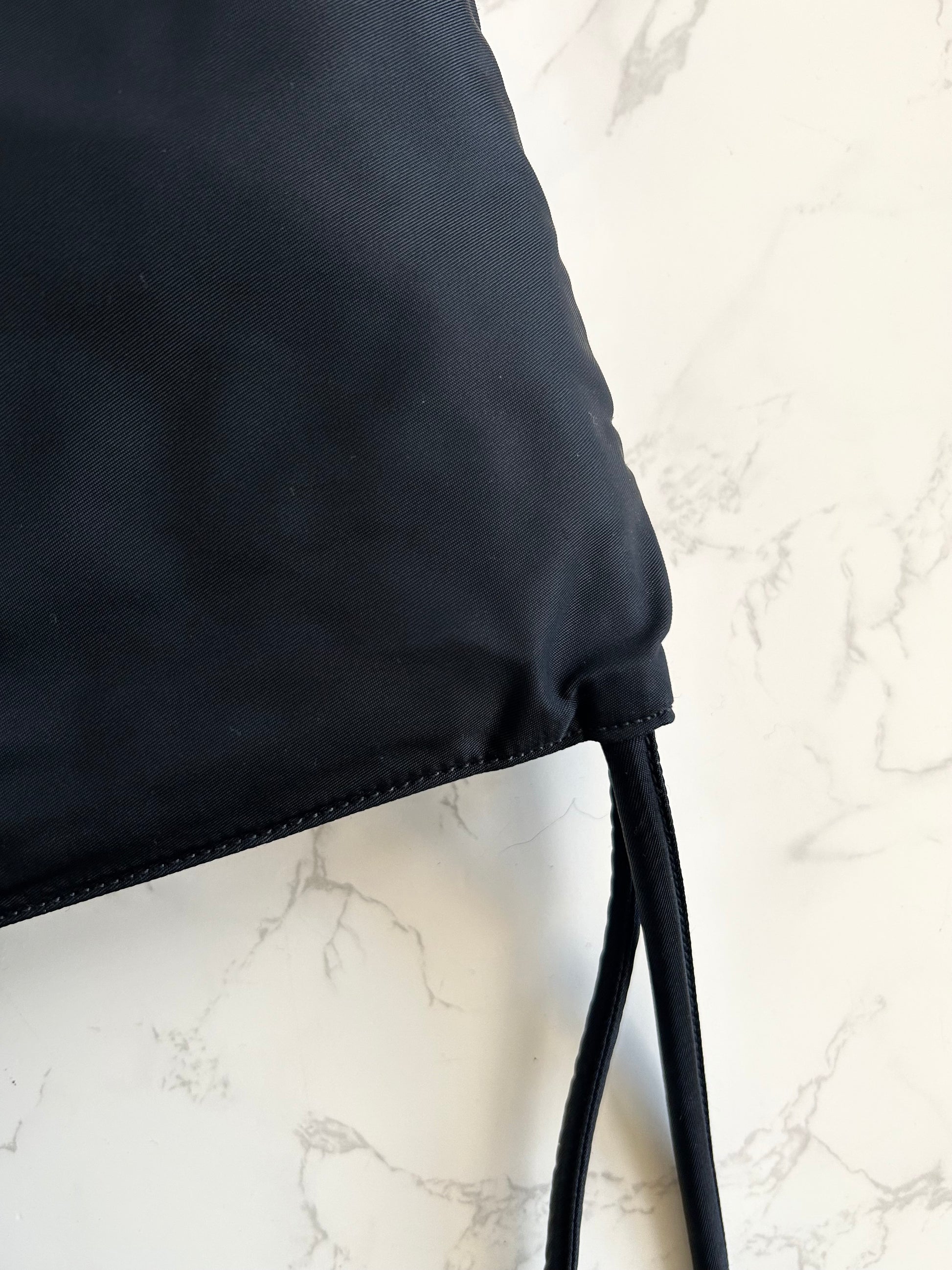 【LA LUNE】Second-hand Prada black shoulder bag/small tote bag