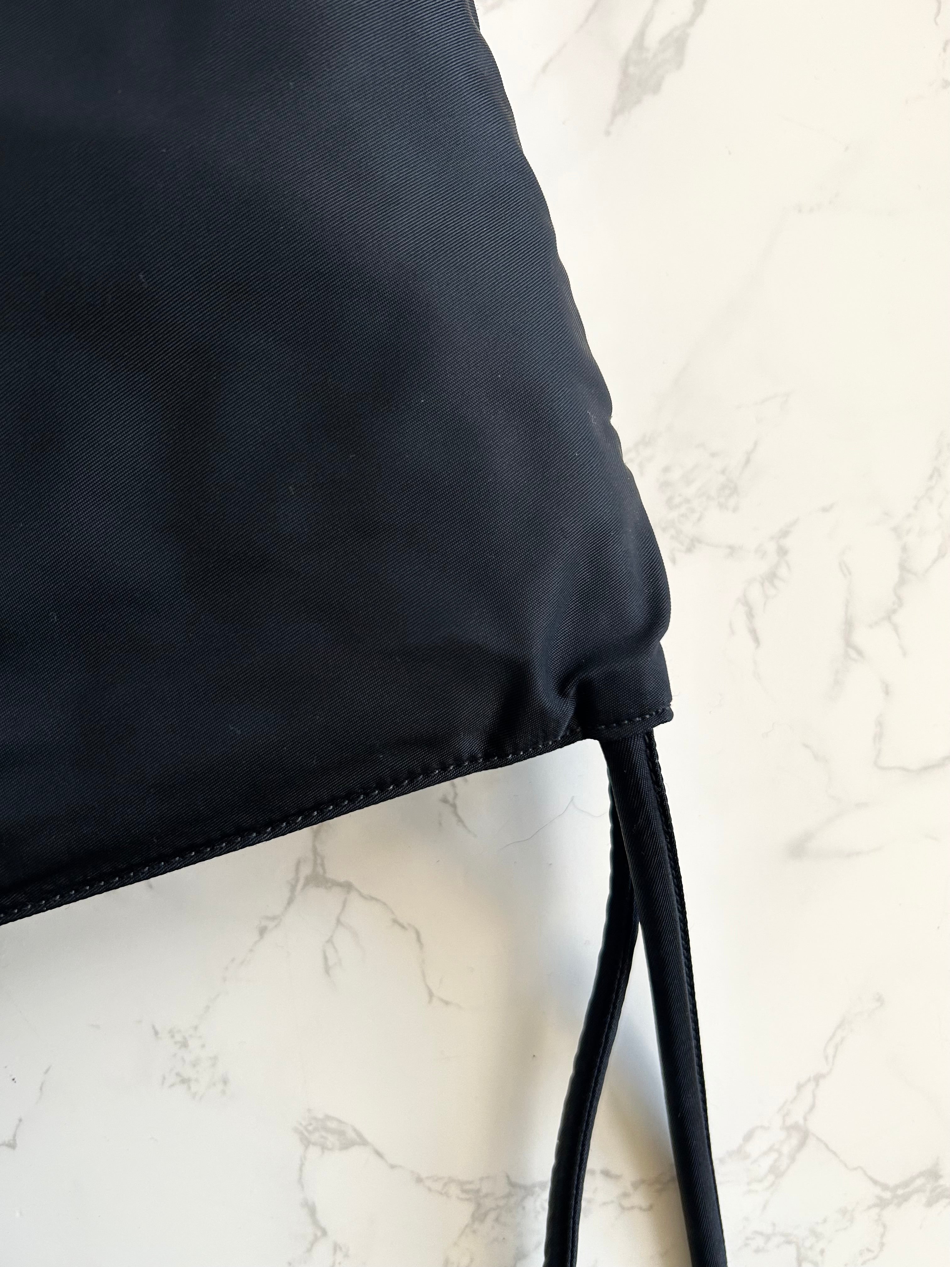 【LA LUNE】Second-hand Prada black shoulder bag/small tote bag