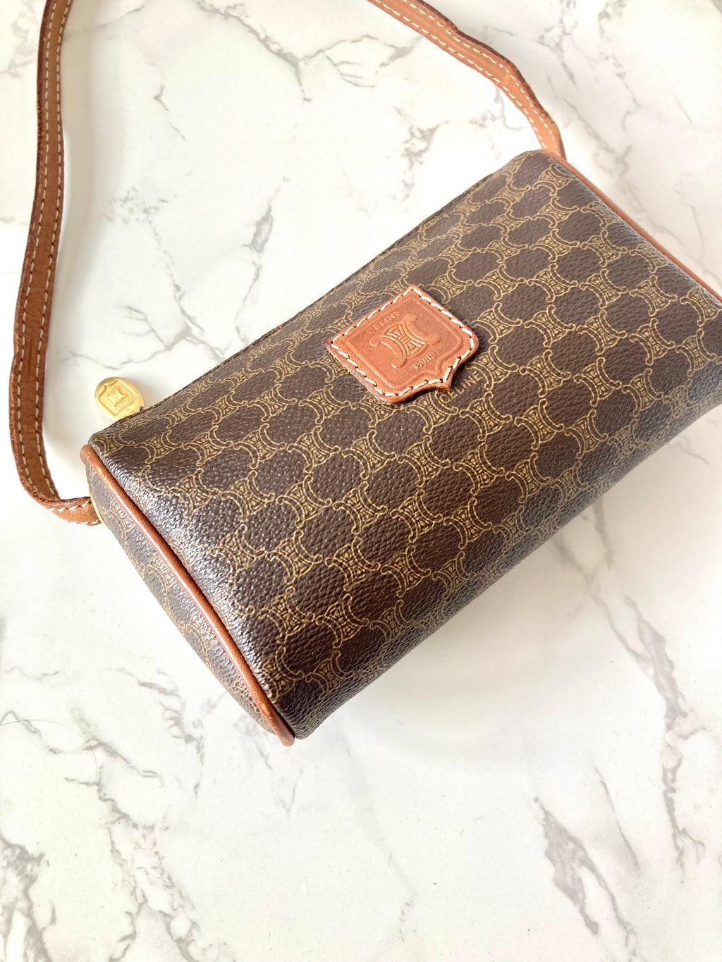 CELINE Rare Macadam Monogram Mini Crossbody