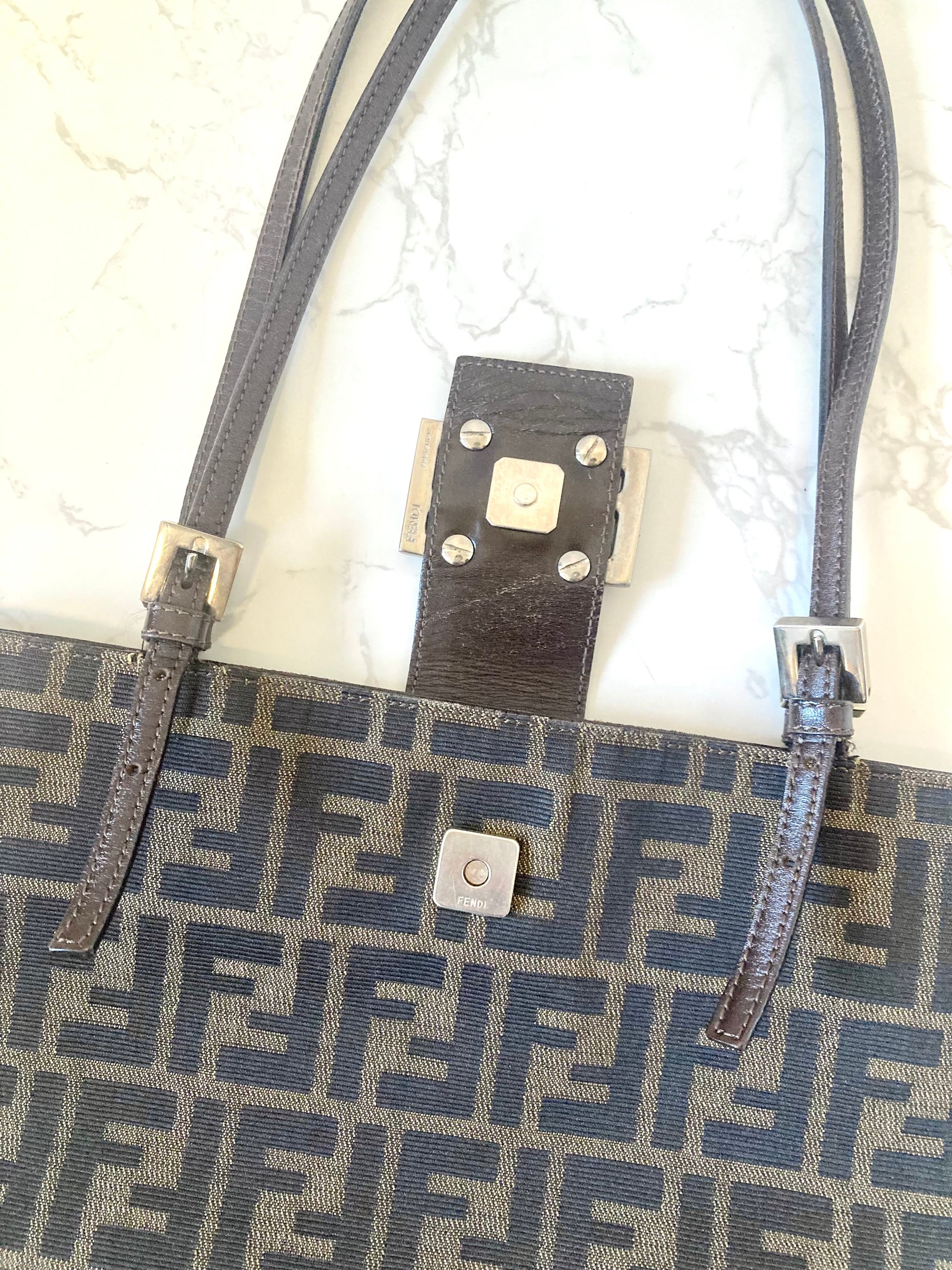FENDI Rare Zucca Monogram Tote Bag