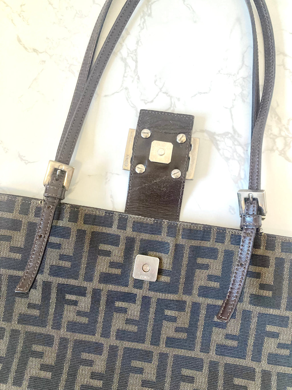 FENDI Rare Zucca Monogram Tote Bag
