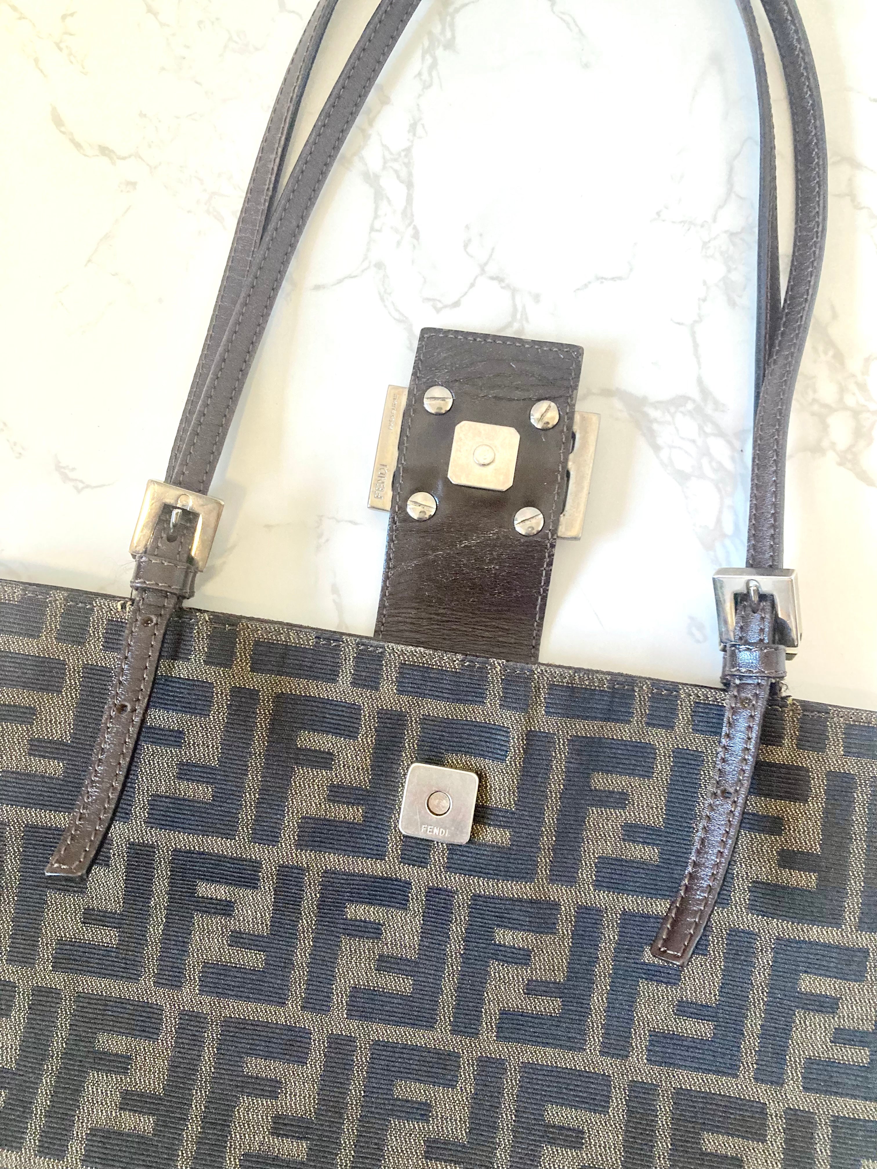 FENDI Rare Zucca Monogram Tote Bag