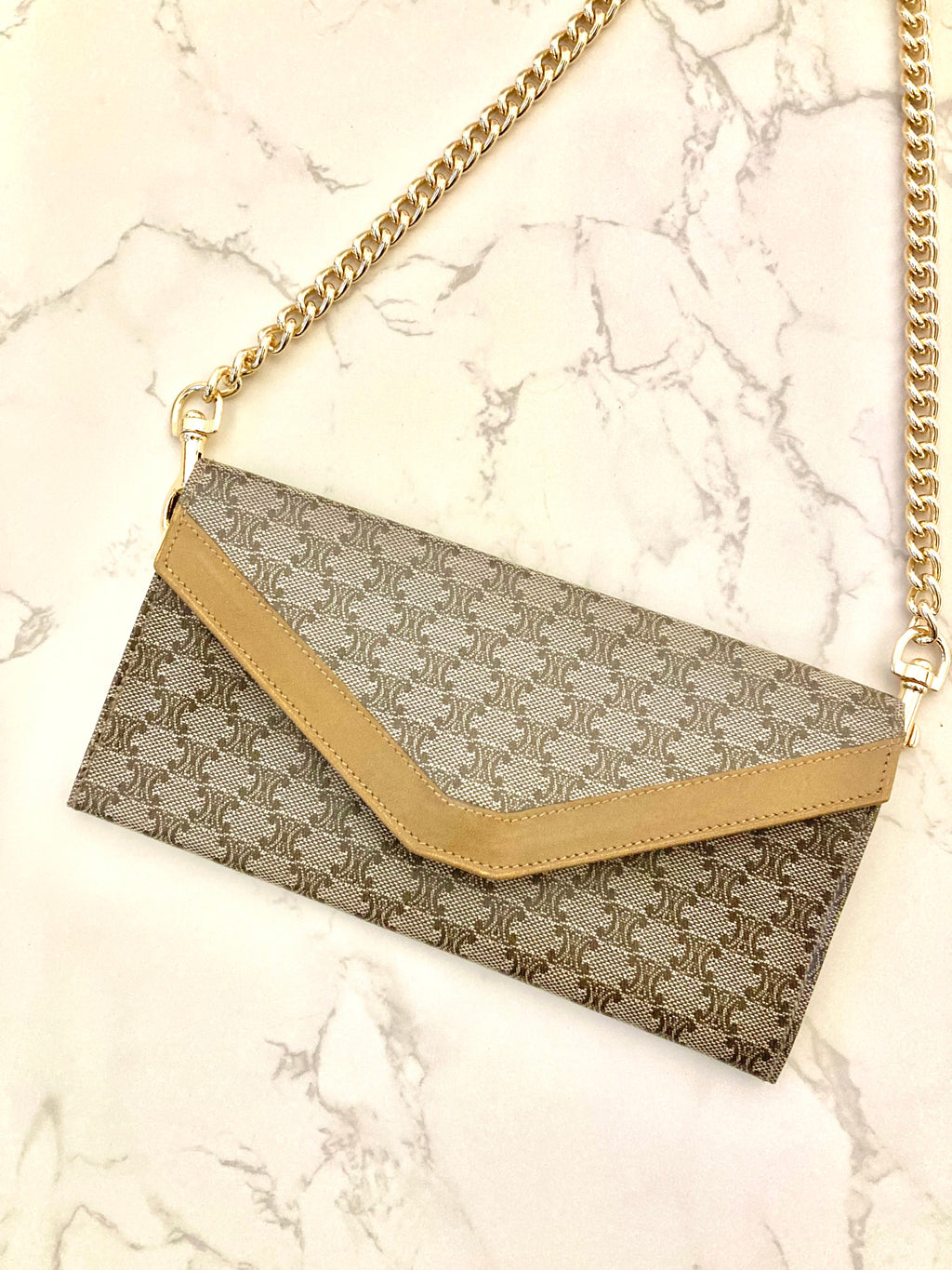 CELINE Envelope Mini Chain Pouch Bag (Add-on)