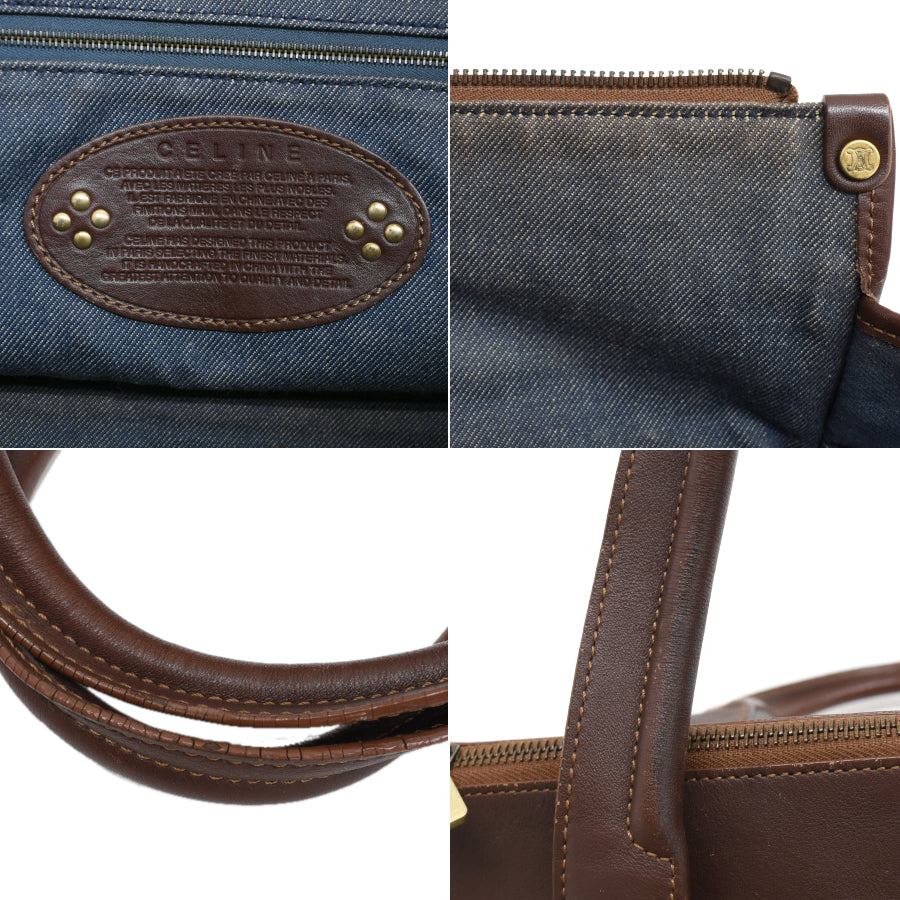 [RESERVED] CELINE Denim Macadam Tote