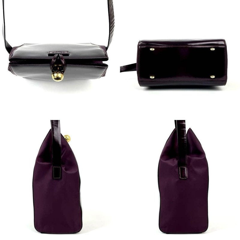 CELINE rare black and purple planet side bag / oblique bag