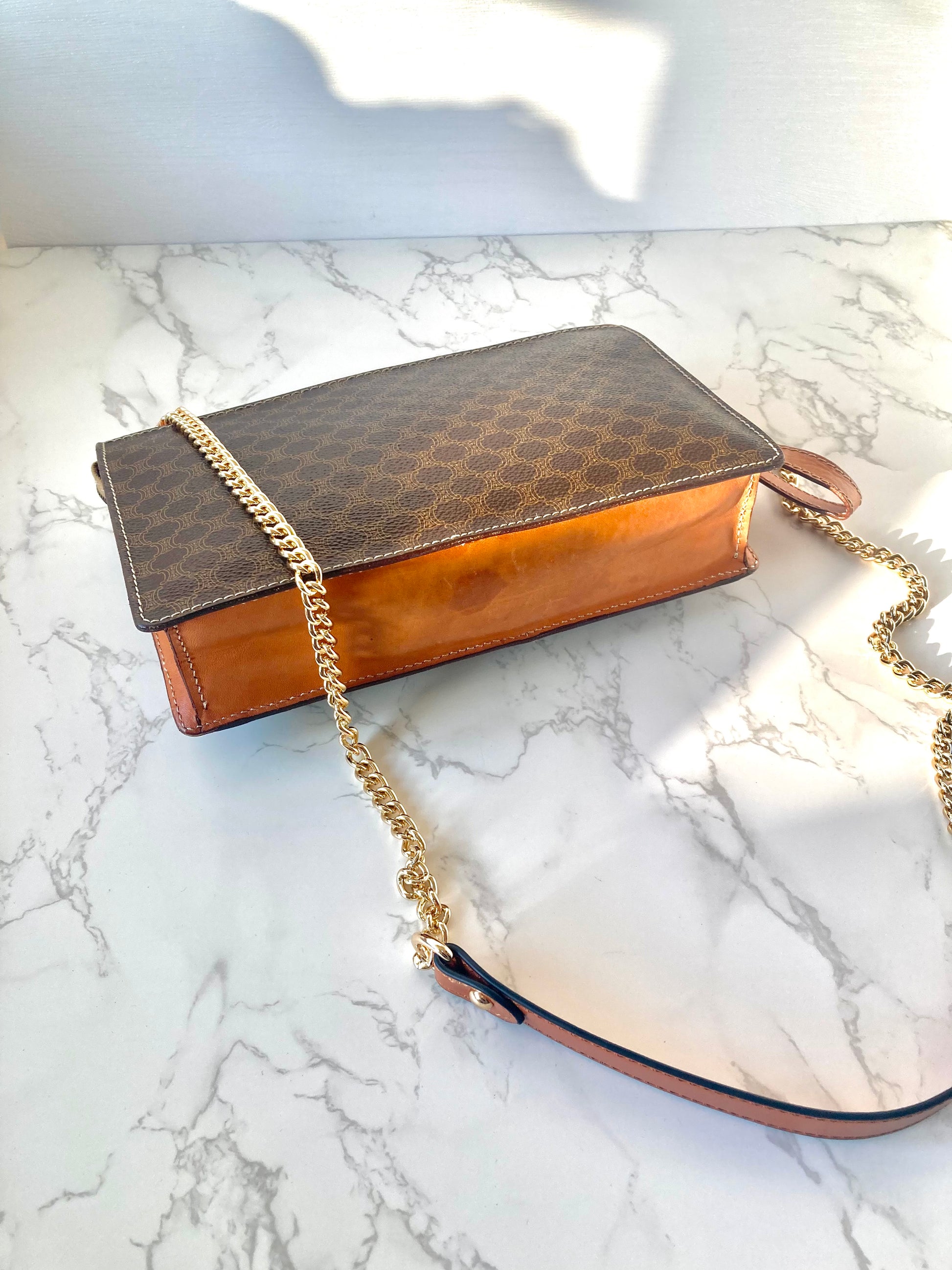 CELINE Monogram Envelope Chain Pouch Bag (Add-on)