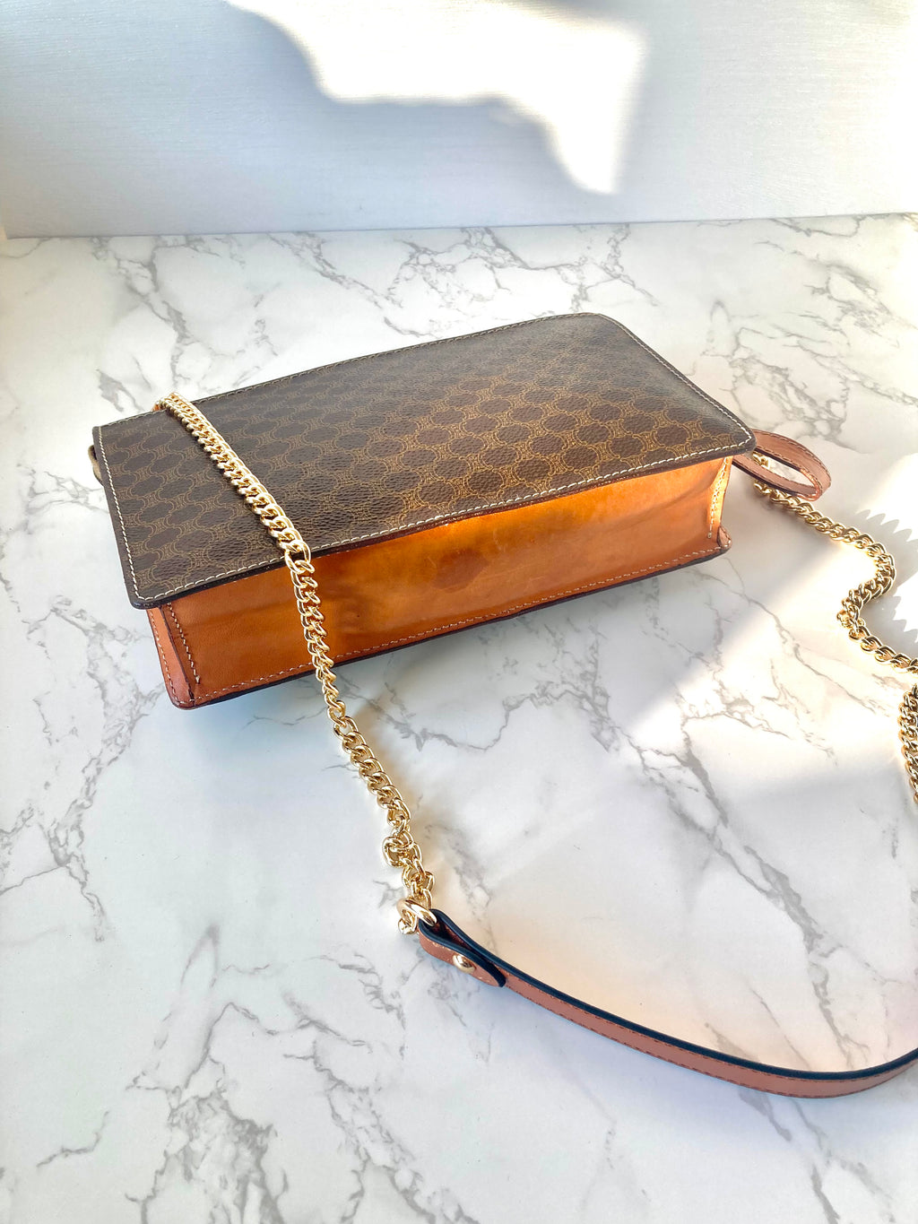 CELINE Monogram Envelope Chain Pouch Bag (Add-on)