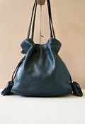 Loewe Flamenco Midnight Blue Anagram Tassel Bucket Bag/Shoulder Bag/Crossbody Bag