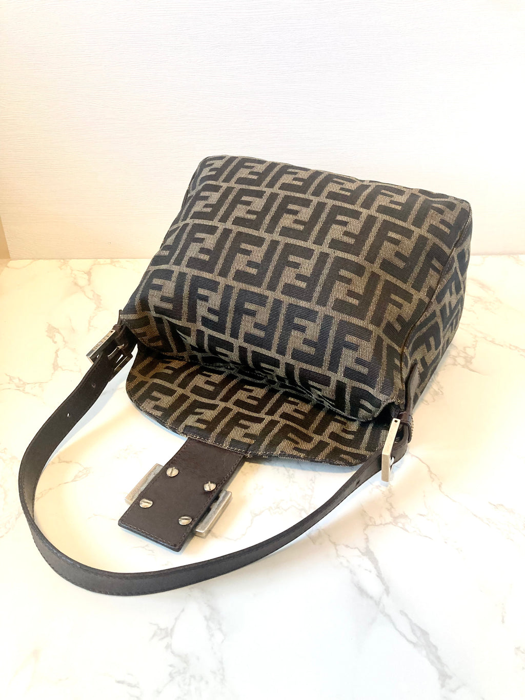 FENDI Zucca Monogram Shoulder Bag
