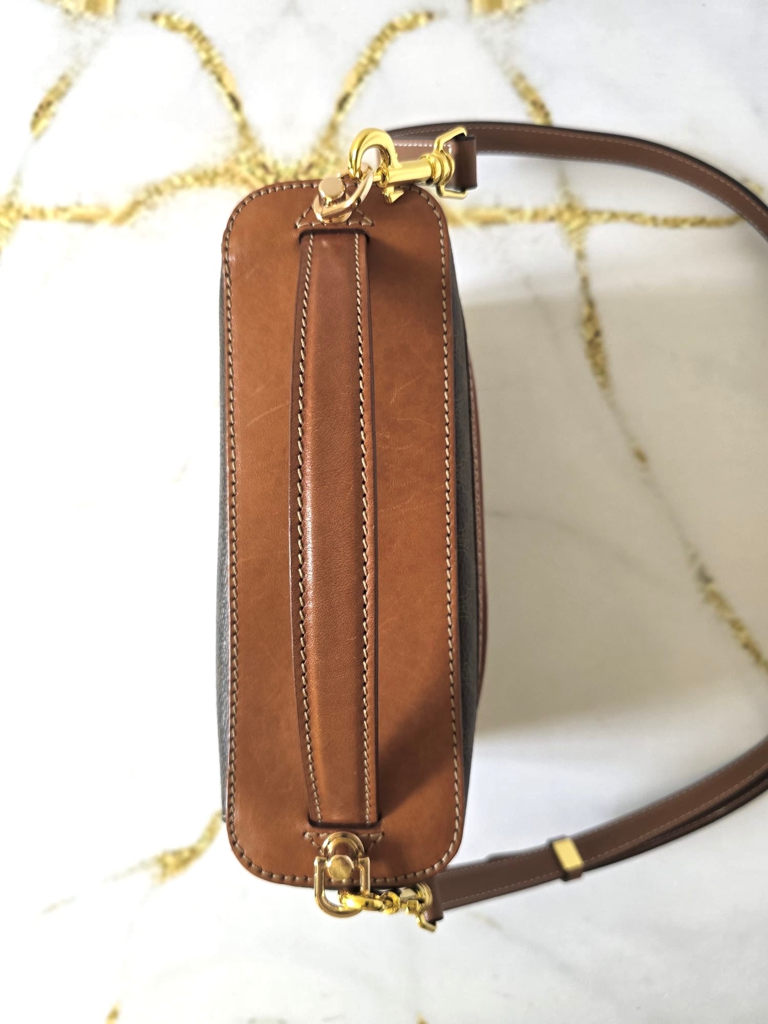Celine老花Vanity盒子包 中古包 斜背包 側背包