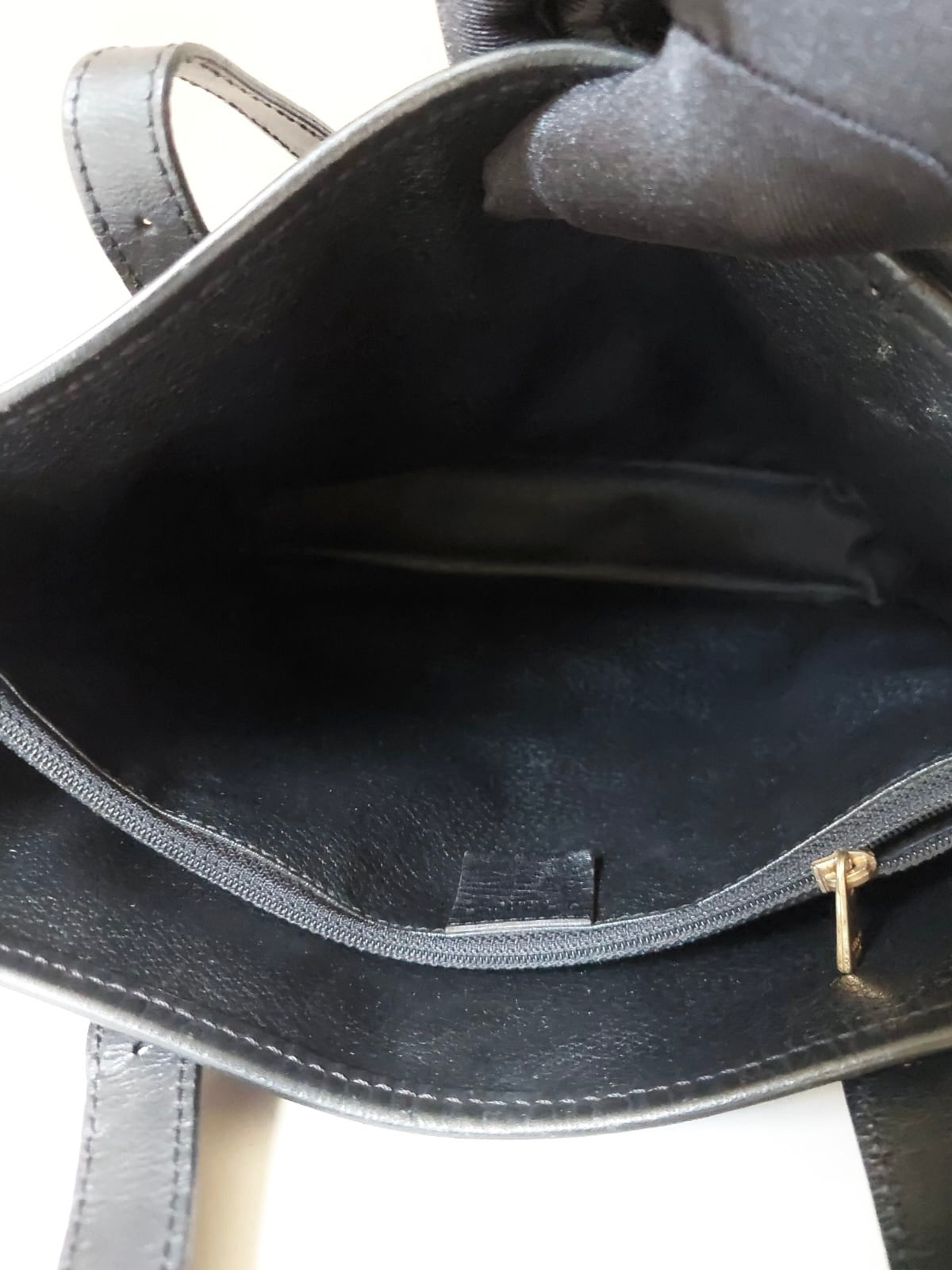 CELINE black monogram leather tote bag/side bag/handbag