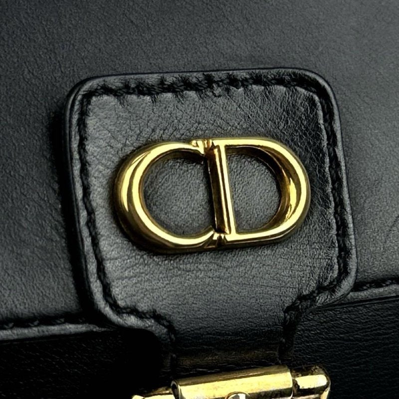 Dior Minimalist Black and Gold Montaigne Two-way Kelly Bag Shoulder Bag Crossbody Bag
