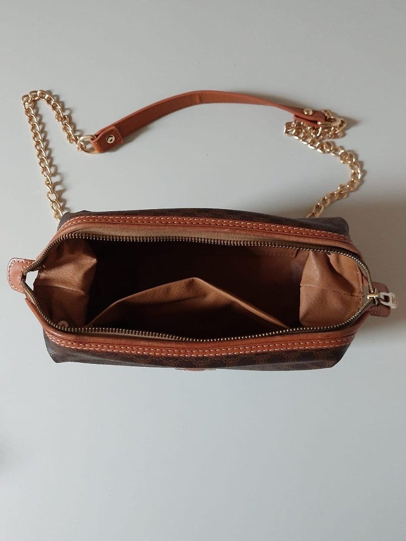 CELINE Medium Cloud Monogram Leather Side Bag/Messenger Bag/Clutch Bag