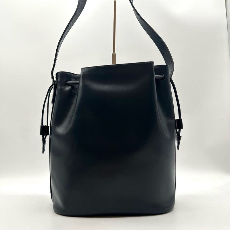 Celine black gold planet bucket bag/side bag/oblique bag