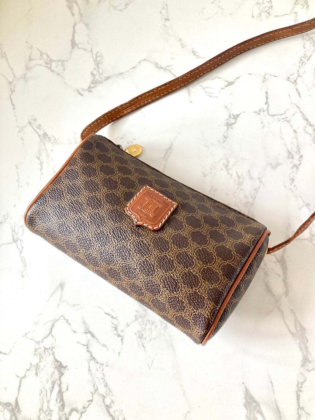 CELINE Rare Macadam Monogram Mini Crossbody