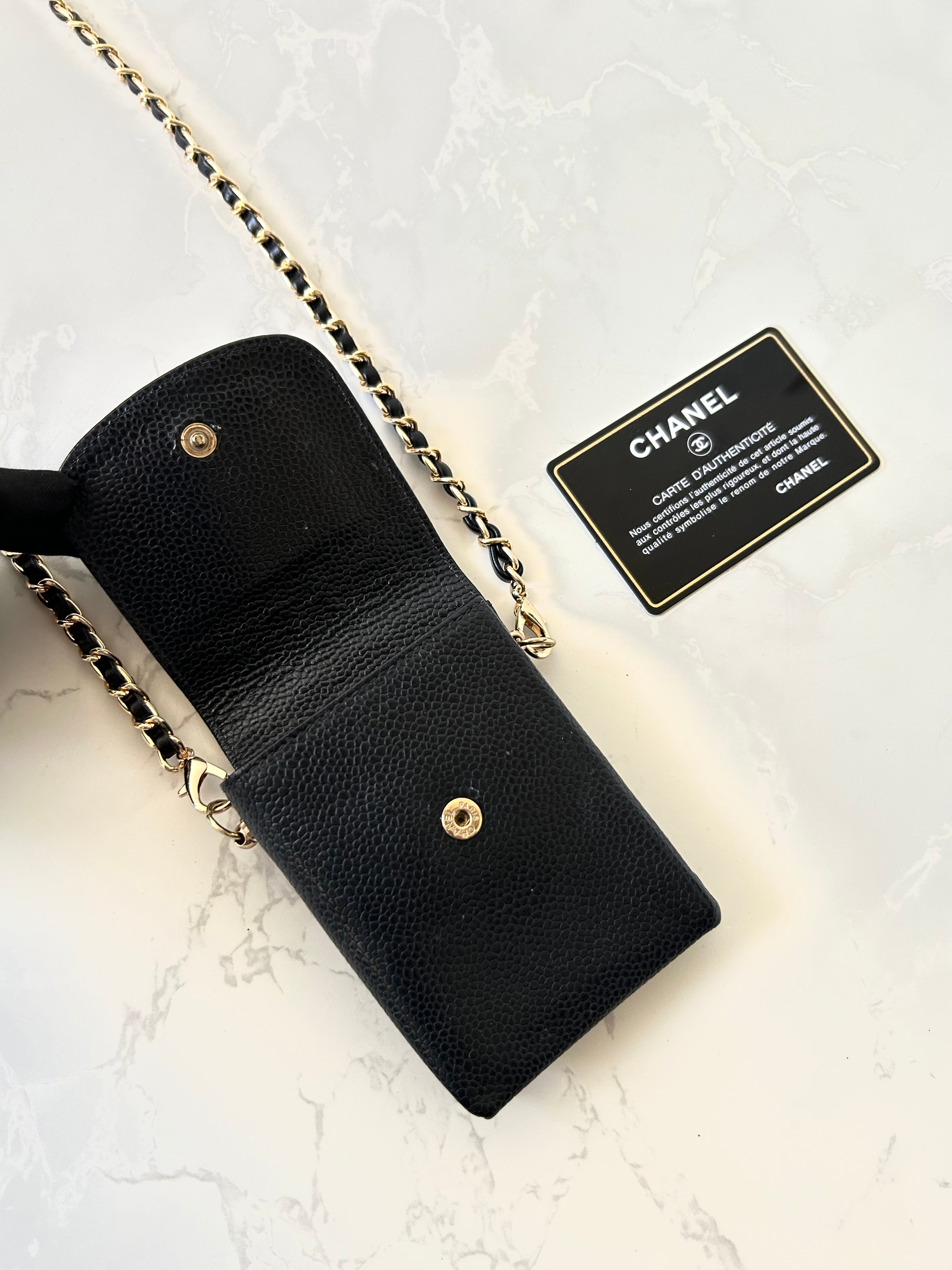 CHANEL Black Caviar Mini Crossbody Bag/Side Bag