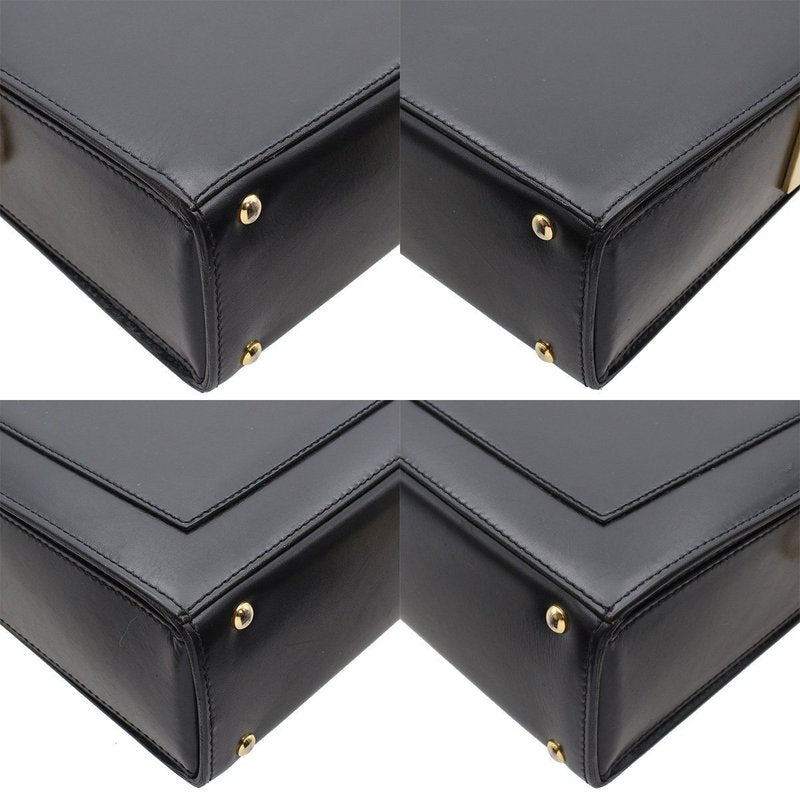 CELINE black gold ring envelope box small clutch / underarm bag