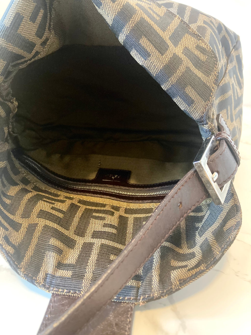 FENDI Zucca Monogram Shoulder Bag