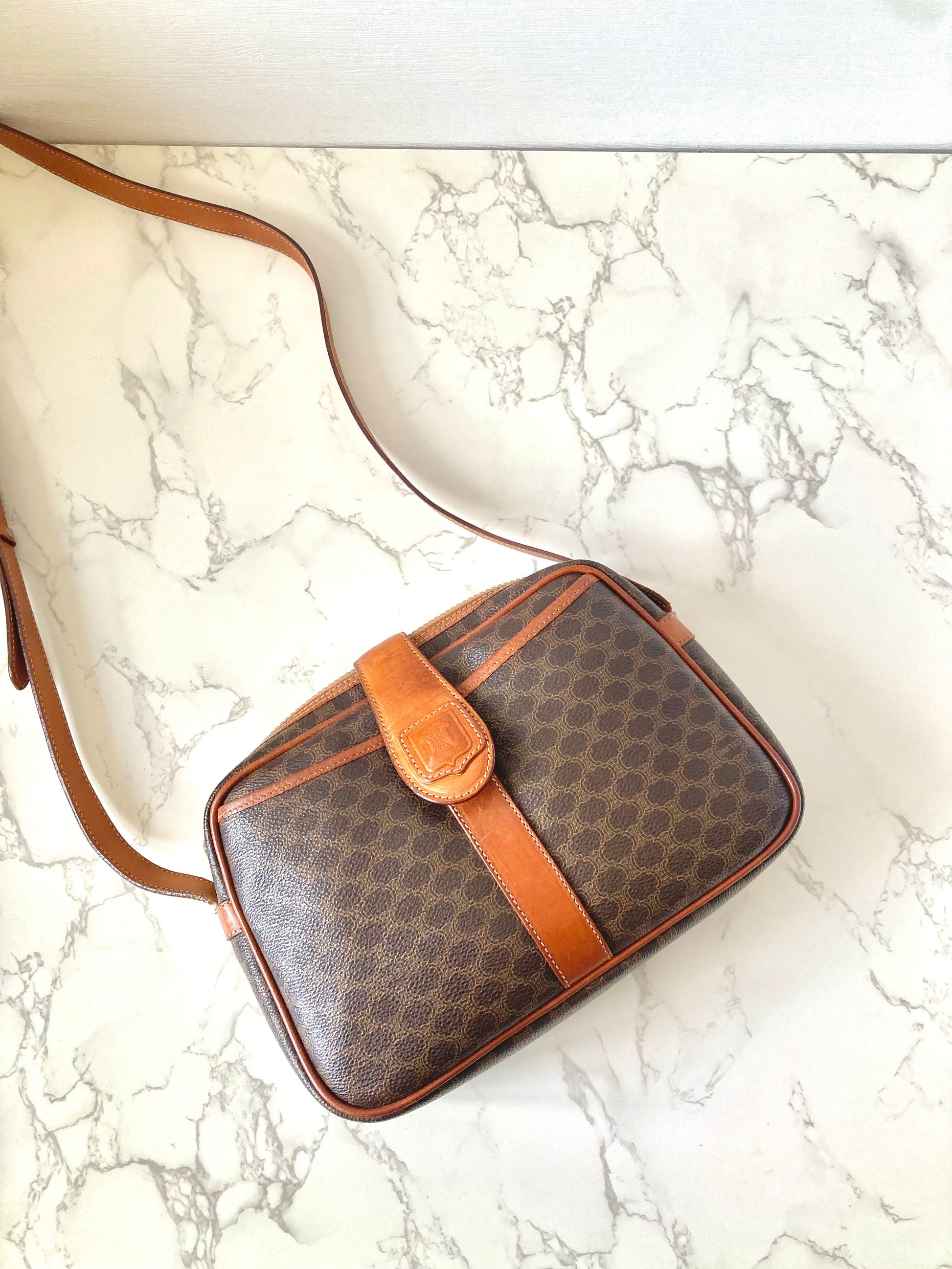 CELINE Macadam Monogram Small Camera Bag