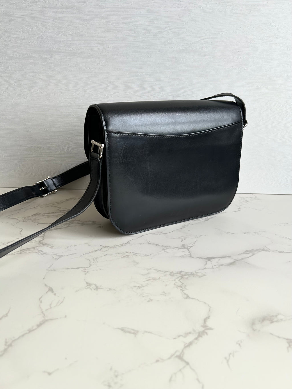 CELINE Rare Moving Planet Black Tofu Side Bag/Slant Bag