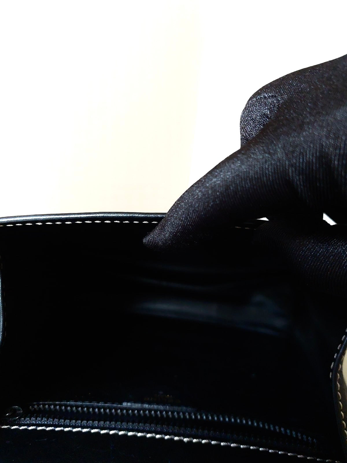 CELINE rare black gold buckle outer seam leather small Kelly shoulder bag / crossbody bag