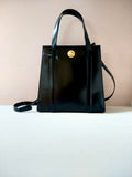 CELINE rare black and gold planet tote bag / side bag / oblique bag