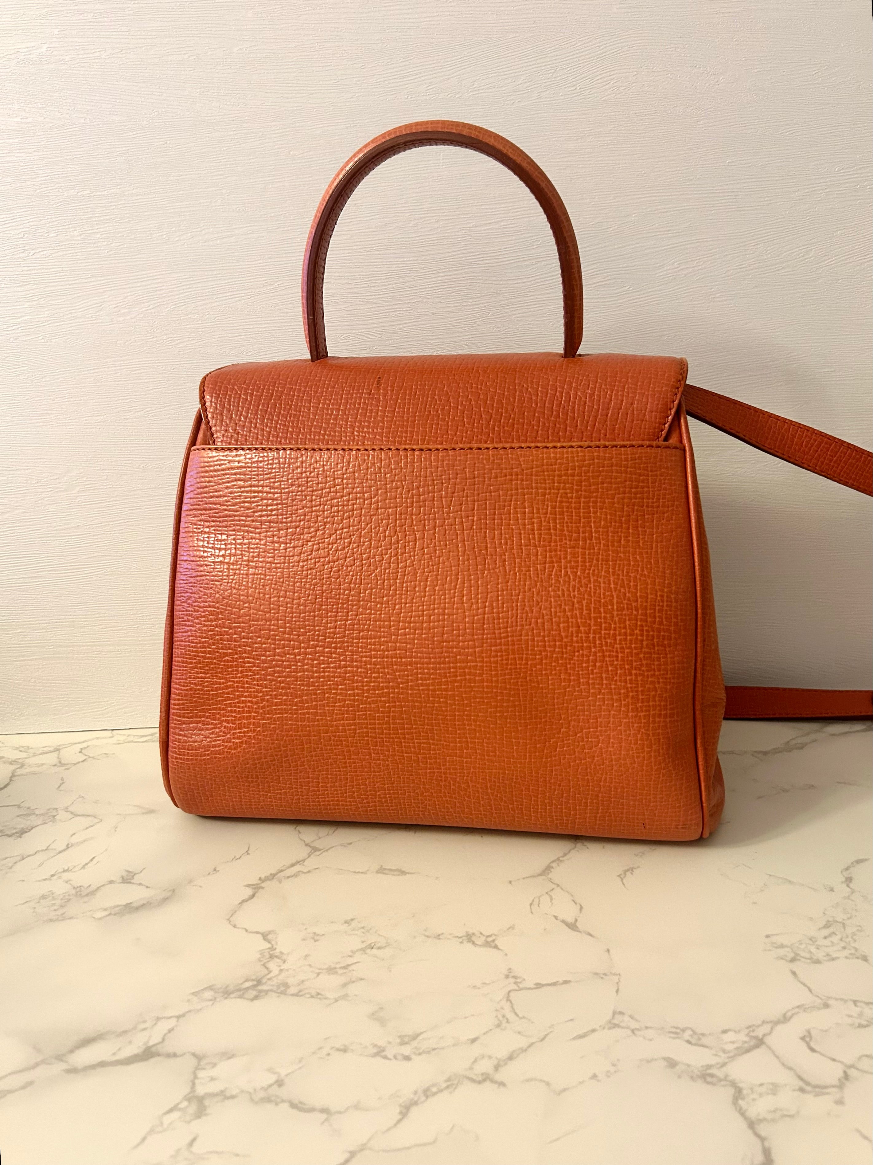 LOEWE rare caramel brown rotating buckle dual-purpose side bag/oblique bag/handbag