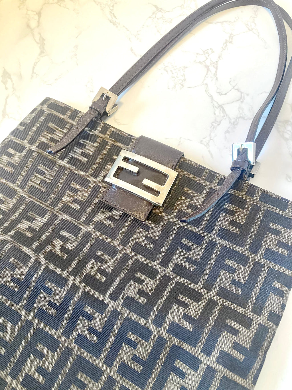 FENDI Rare Zucca Monogram Tote Bag