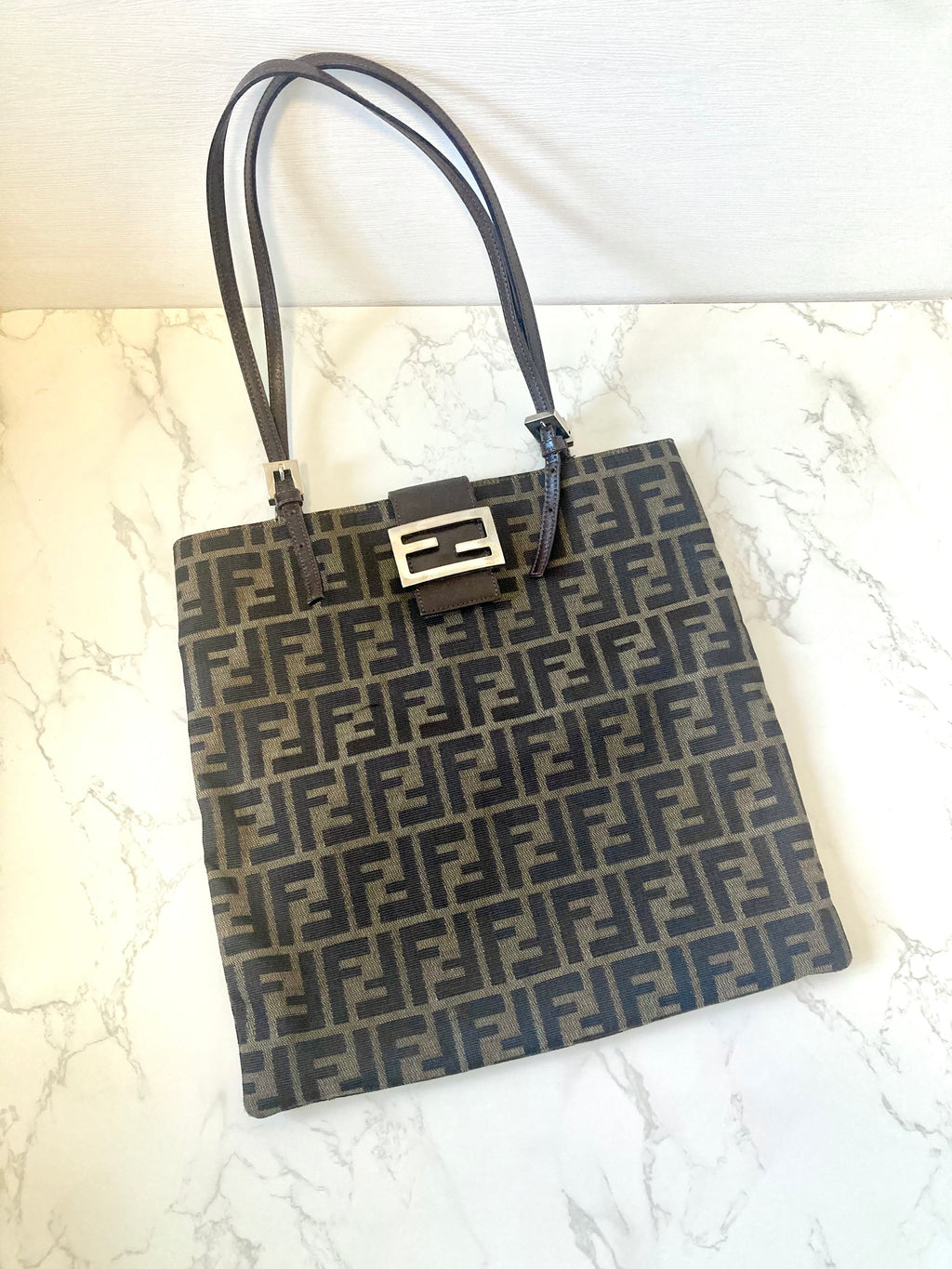 FENDI Rare Zucca Monogram Tote Bag