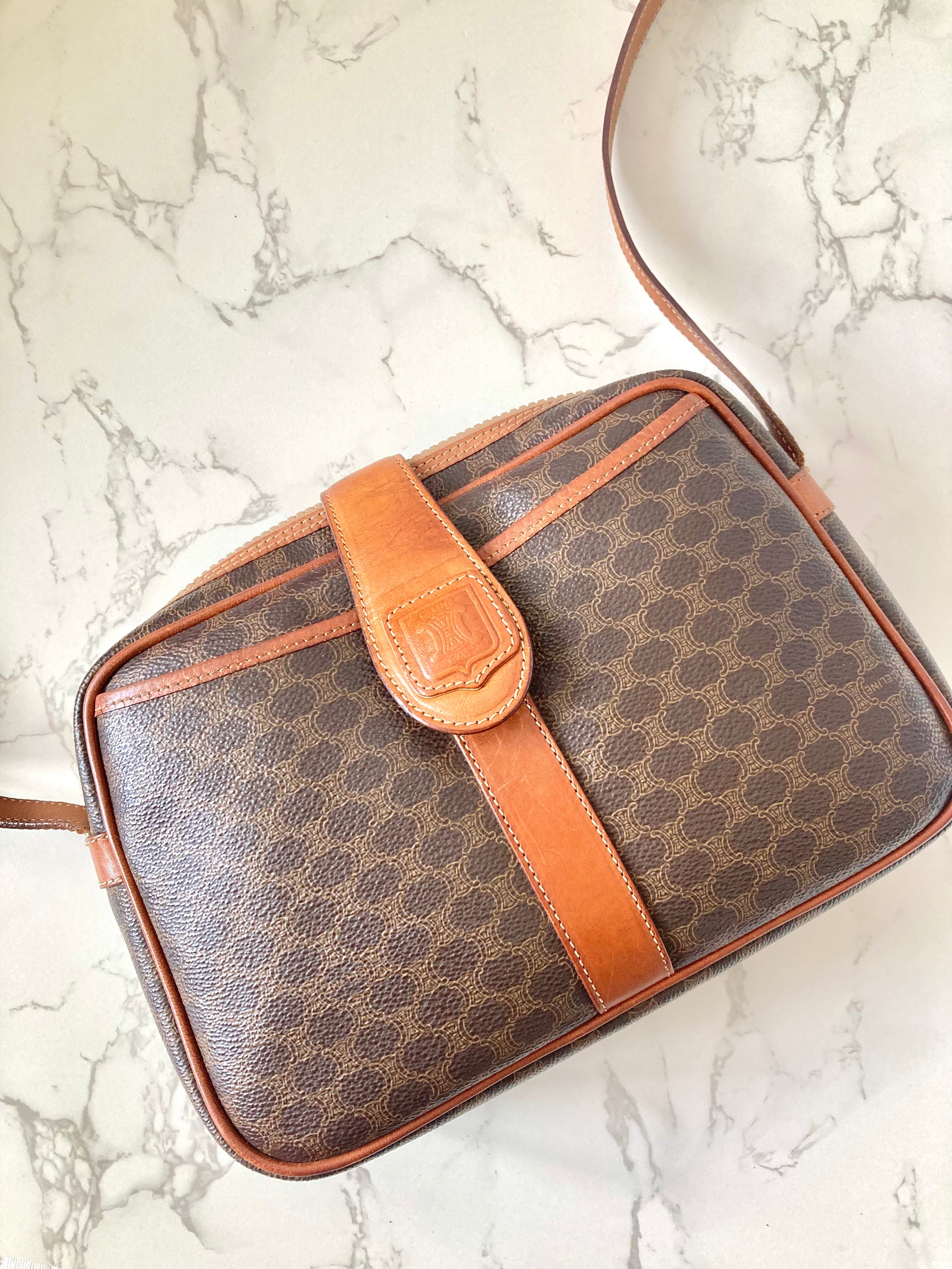CELINE Macadam Monogram Small Camera Bag