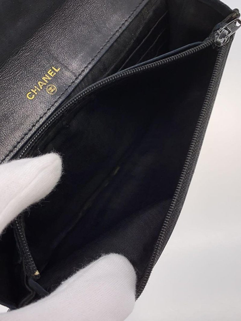 CHANEL Rare Black Caviar Chain WOC/Side Bag/Messenger Bag