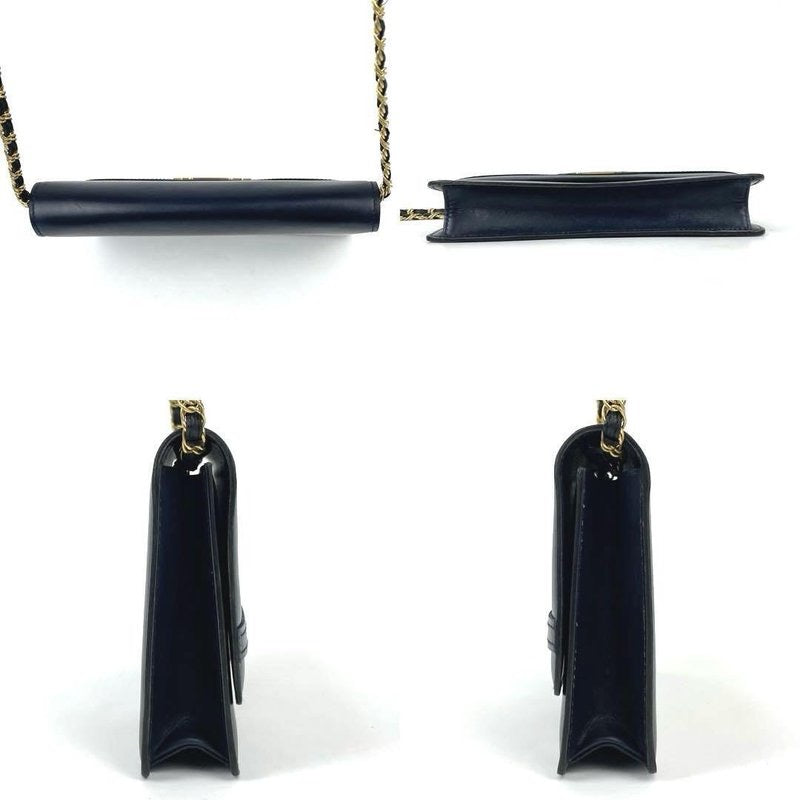 Celine black and blue Arc de Triomphe chain oblique bag / side bag