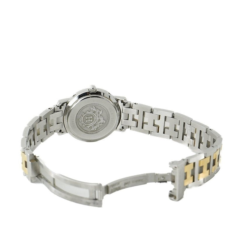 HERMES Clipper 金銀色H扣鏈帶男女裝手錶腕錶
