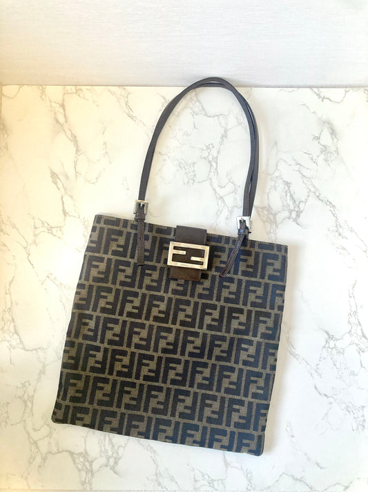 FENDI Rare Zucca Monogram Tote Bag